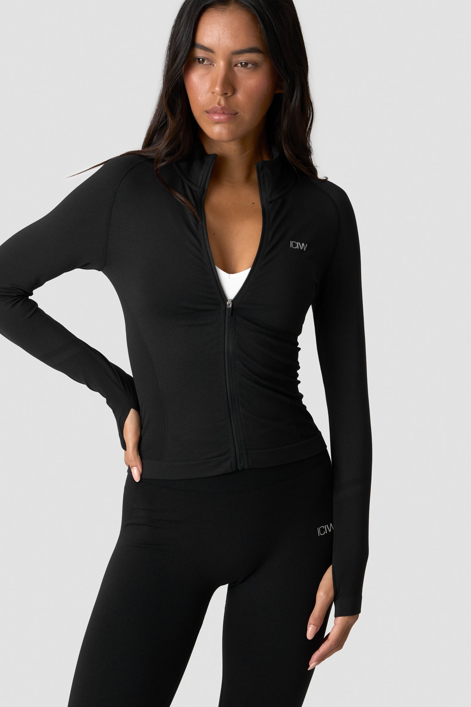 ICIW - Define Seamless Zip Long Sleeve W