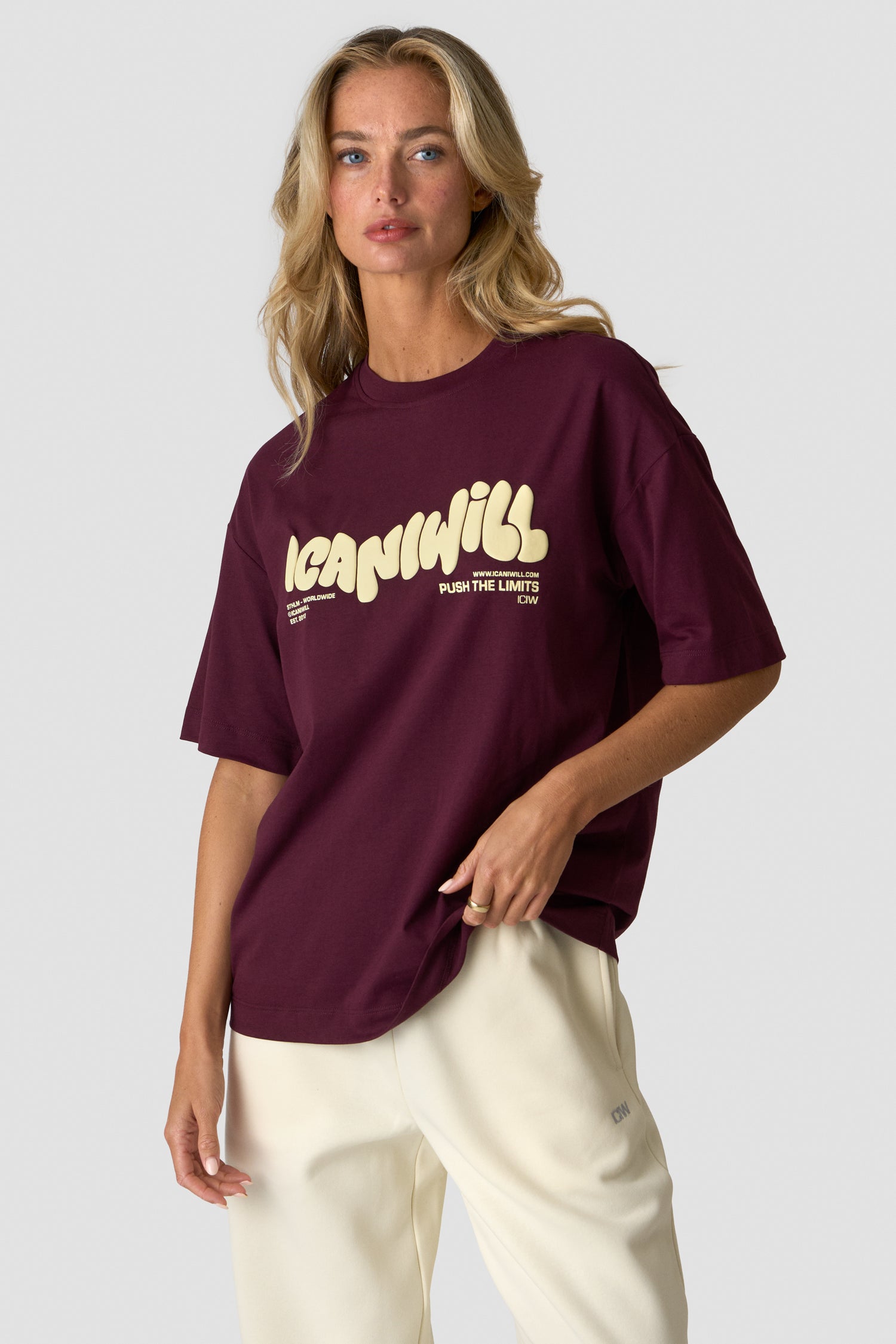 ICIW - Everyday Oversized Cotton T-Shirt Print